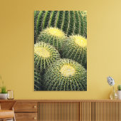 Cactuspatroon Canvas Afdruk (Insitu (Woonkamer))
