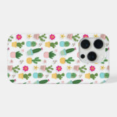 Cactuspatroon iPhone hoesje (Achterkant horizontaal)