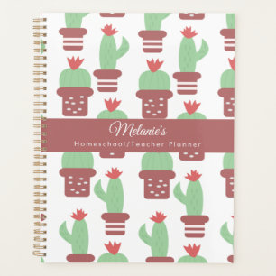 Cactuspatroon Leraar School Homeschool Planner
