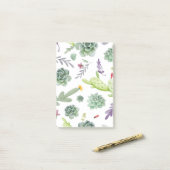 Cactuspatroon Post-it® Notes (Op bureau)