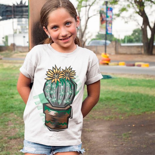 Cactusplant in een pot t-shirt