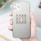 Cactusplanten Elegant Script Sticker Set (Telefoon)