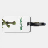 Cactusplanten foto  Aangepaste bagagelabel (Achterkant horizontaal)