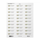 Cactusplanten Succulent Retouradres Etiket (Full Sheet)