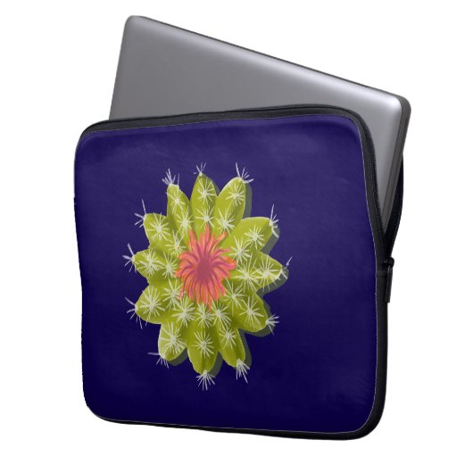 cactuspoederpuf laptop sleeve (Voorkant Links)