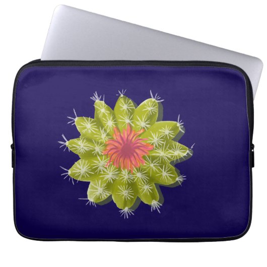 cactuspoederpuf laptop sleeve (Voorkant)