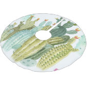  cactussen bloeiend Waterverf patroon Kerstboom Rok (Gekanteld)
