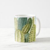  cactussen bloeiend Waterverf patroon Koffiemok (Voorkant rechts)