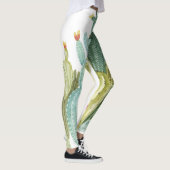 cactussen bloeiend Waterverf patroon Leggings (Rechts)
