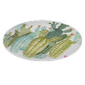  cactussen bloeiend Waterverf patroon Snijplank (Hoek)