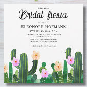 Cactussen bloemen bruids Fiesta uitnodiging