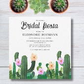 Cactussen bloemen bruids Fiesta uitnodiging