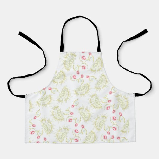 Cactussen bloemen schort (Voorkant)