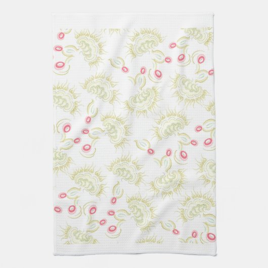 Cactussen bloemen theedoek (Verticaal)