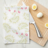 Cactussen bloemen theedoek (Quarter Fold)