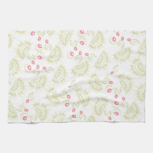 Cactussen bloemen theedoek (Horizontaal)