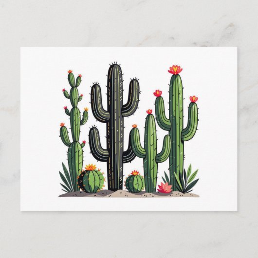 Cactussen Briefkaart (Voorkant)