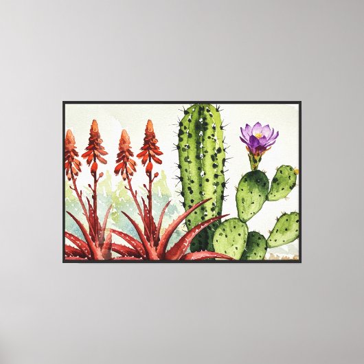 Cactussen Canvas Afdruk (Voorkant)