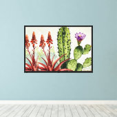 Cactussen Canvas Afdruk (Insitu (Houten vloer))