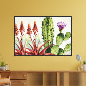 Cactussen Canvas Afdruk (Insitu (Woonkamer))