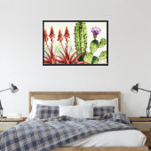 Cactussen Canvas Afdruk (Insitu (Slaapkamer))