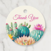 Cactussen en Succulent Bedankkaartjes Bedankjes Labels (Voorkant)