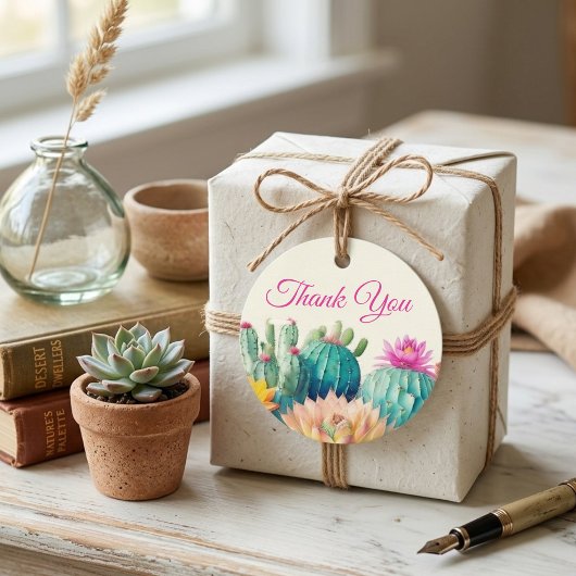 Cactussen en Succulent Bedankkaartjes Bedankjes Labels