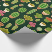 Cactussen en Succulent Wonderland Cadeaupapier (Hoek)