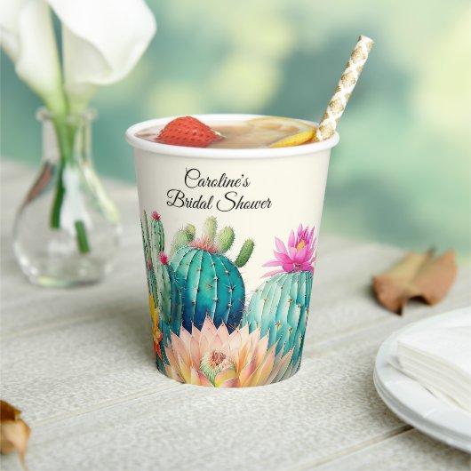 Cactussen en succulente papieren bekers (Insitu)