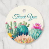Cactussen en Succulenten Bedankkaartjes Bedankjes Labels (Voorkant)