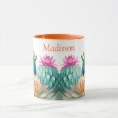 Cactussen en vetplant met naam mok (Midden)