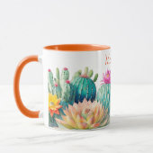 Cactussen en vetplant met naam mok (Links)