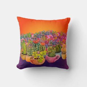Cactussen en vetplanten kussen
