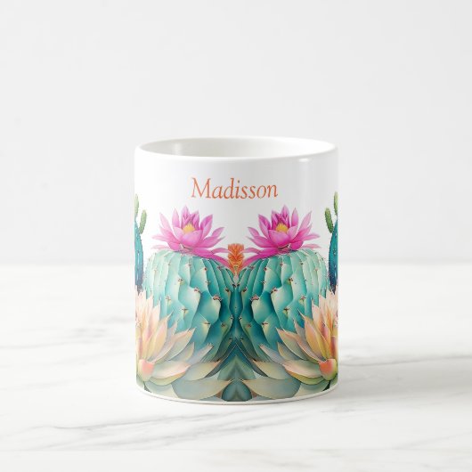 Cactussen en vetplanten met naam koffiemok (Center)