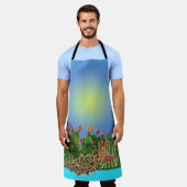 Cactussen en vetplanten patroon schort (Gedragen)