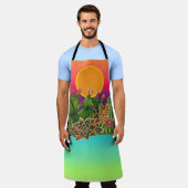 Cactussen en vetplanten patroon schort (Gedragen)