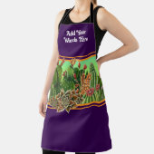 Cactussen en vetplanten patroon schort (Insitu)