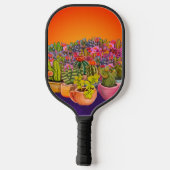 Cactussen en vetplanten pickleball paddle (Achterkant)