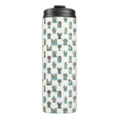 Cactussen en vetplanten Planten Hand getrokken Pat Thermosbeker (Voorkant)