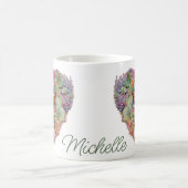 Cactussen in een hartvorm naam koffiemok (Center)