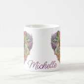 Cactussen in een hartvorm naam koffiemok (Center)