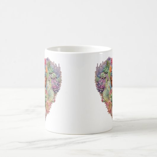 Cactussen in hartvorm koffiemok (Center)