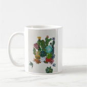 Cactussen in potten Acrylkunst Koffiemok (Links)
