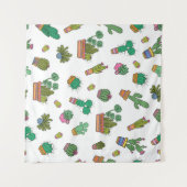 cactussen: naadloos patroonontwerp. wandkleed (Voorkant (horizontaal))