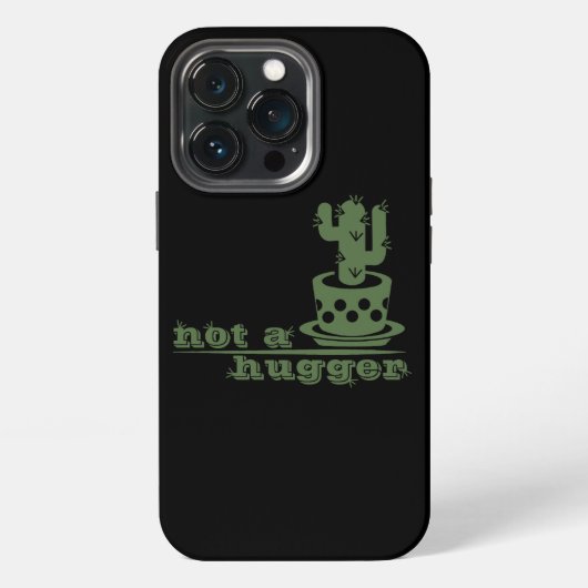 Cactussen Niet knuffelen cactus grap iPhone Hoesje (Achterkant)