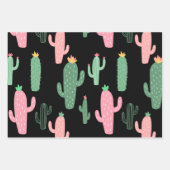 Cactussen patroon kinder inpakpapier vel (Voorkant 2)