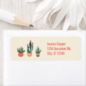 Cactussen Succulent retouradres-label Etiket (Insitu)
