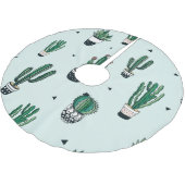 Cactussen-succulenten, met de hand getekend naadlo kerstboom rok (Gekanteld)