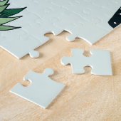 Cactussen-succulenten, met de hand getekend naadlo legpuzzel (Zijkant)