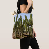 Cactussen tuin, tropisch woestijnlandschap. tote bag (Dichtbij)